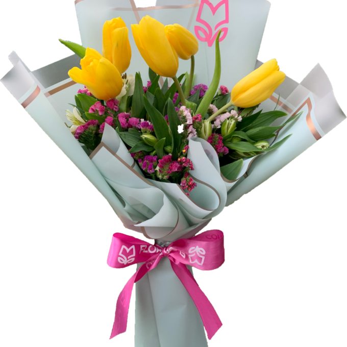 Ramo de Tulipanes Amarillos