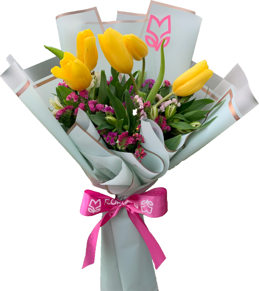 Ramo de Tulipanes Amarillos