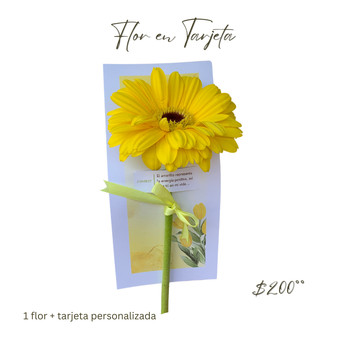 Flor en Tarjeta